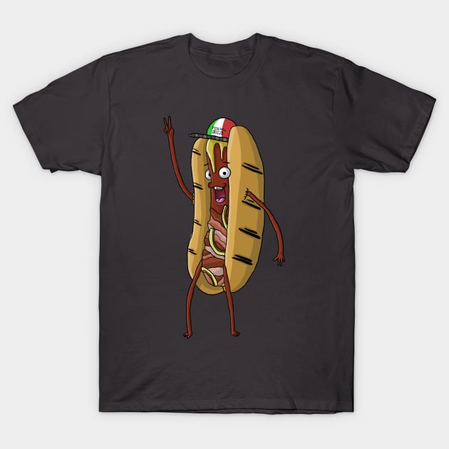 The Bacon Cheddar Bratwurst T-Shirt by TheMeowstache